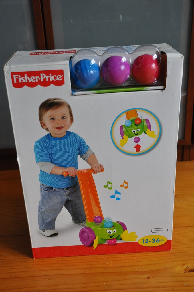 Fisher price pchacz z piłkami, zbieracz piłek