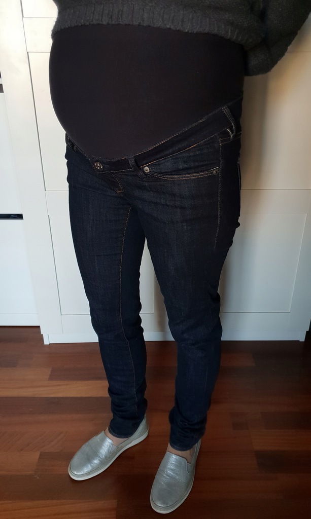 Spodnie jeans ciążowe H&M 36