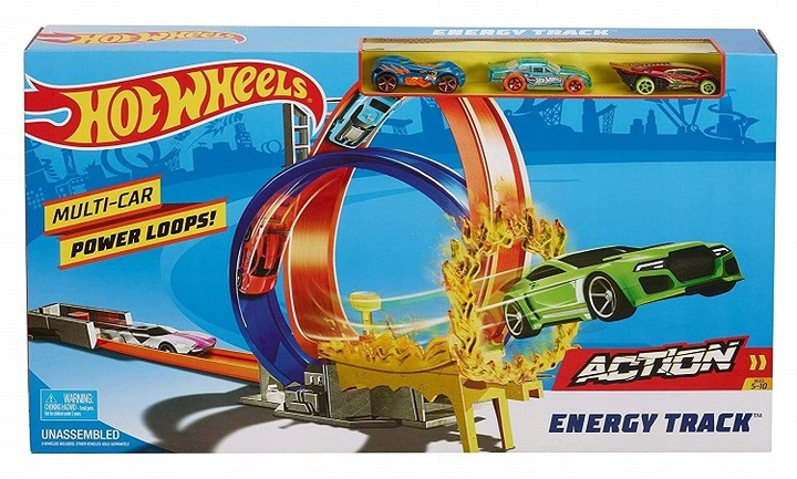 HOT WHEELS PODWÓJNA PĘTLA ENERGY TRACK