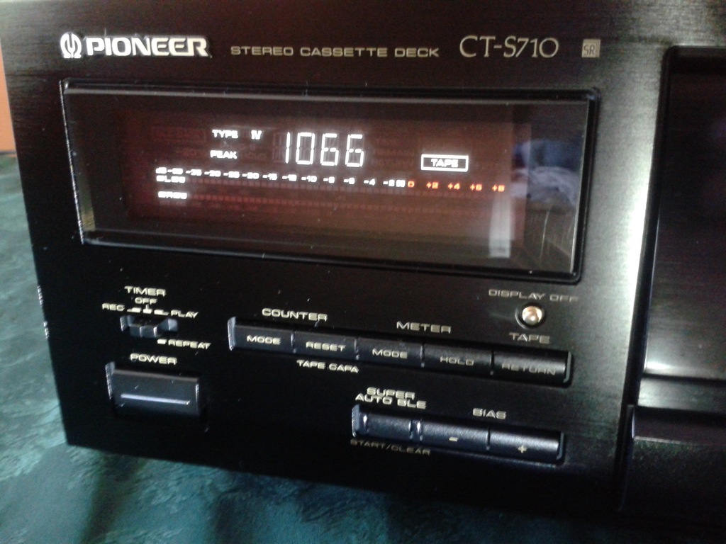 PIONEER CT-S710 magnetofon, foto extra wygląd TOP