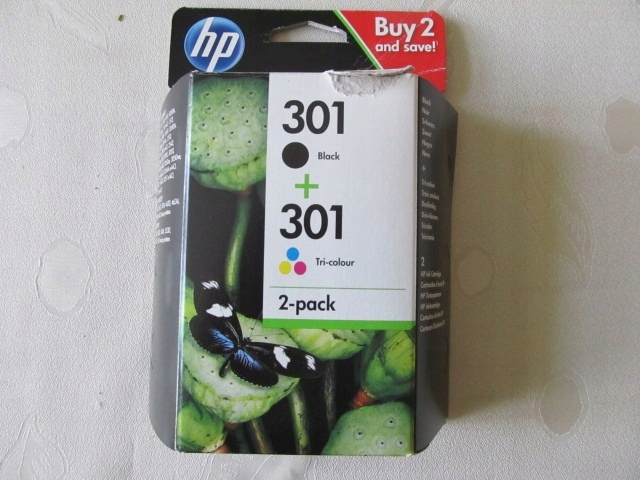 Puste kartridże HP301 czarny + kolor