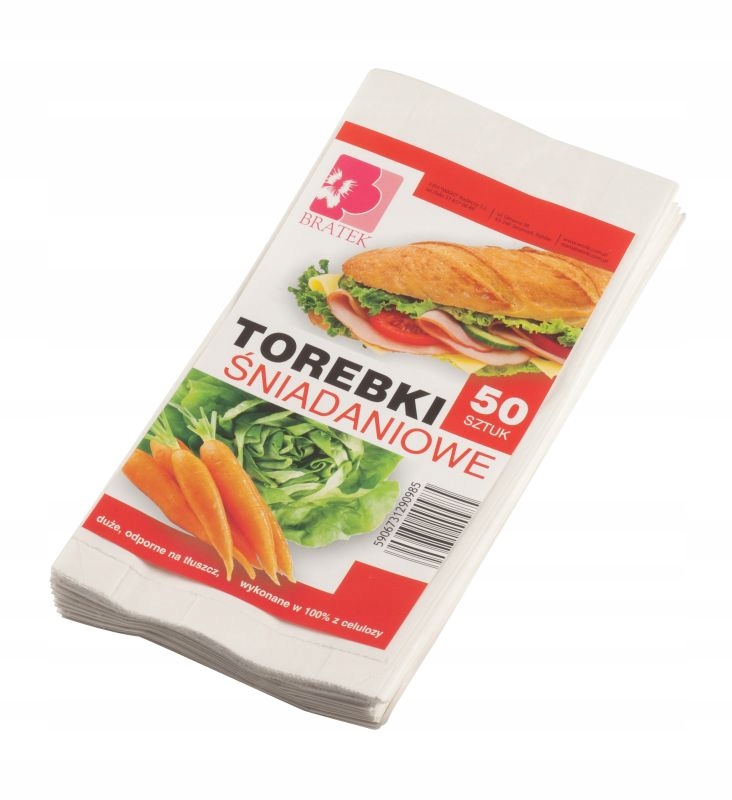 Torebki papierowe Śniadaniowe 50 Sztuk !