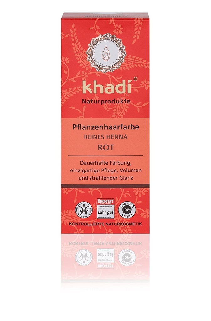 KHADI Naturalna farba do włosów Reines Henna Rot