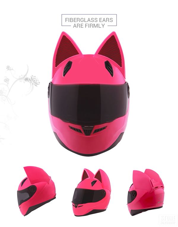 Kask Motocyklowy Cat Look Kot Kobieta Uszy Damski 7353088245 Oficjalne Archiwum Allegro