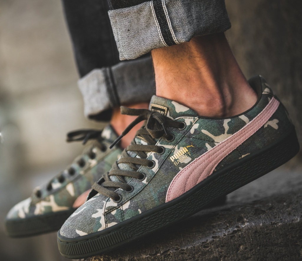 puma basket brights yoyo classic camo