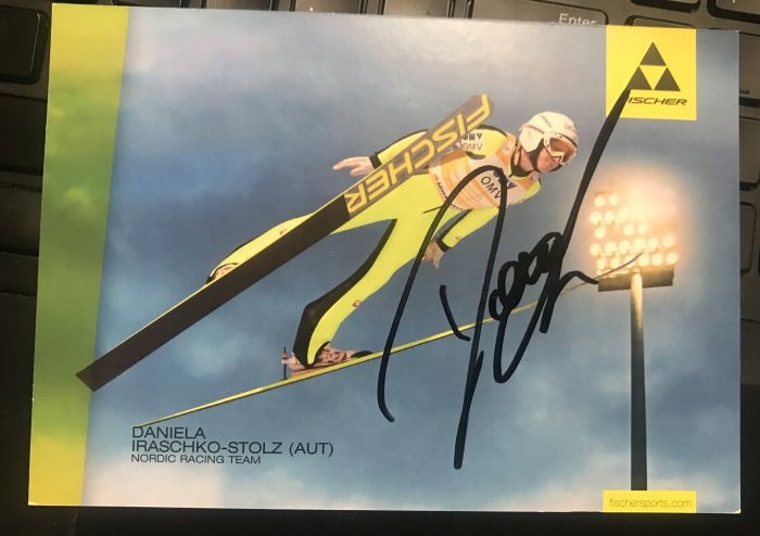 Daniela Iraschko- Stolz skoki autograf