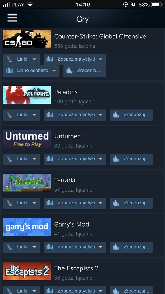 SPRZEDAM KONTO STEAM 40 ZŁ