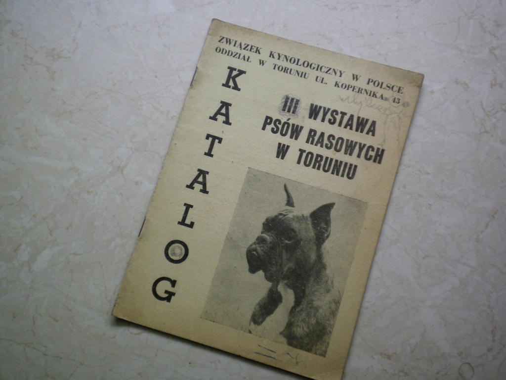 katalog III wystawa PSÓW rasowych Toruń 1964