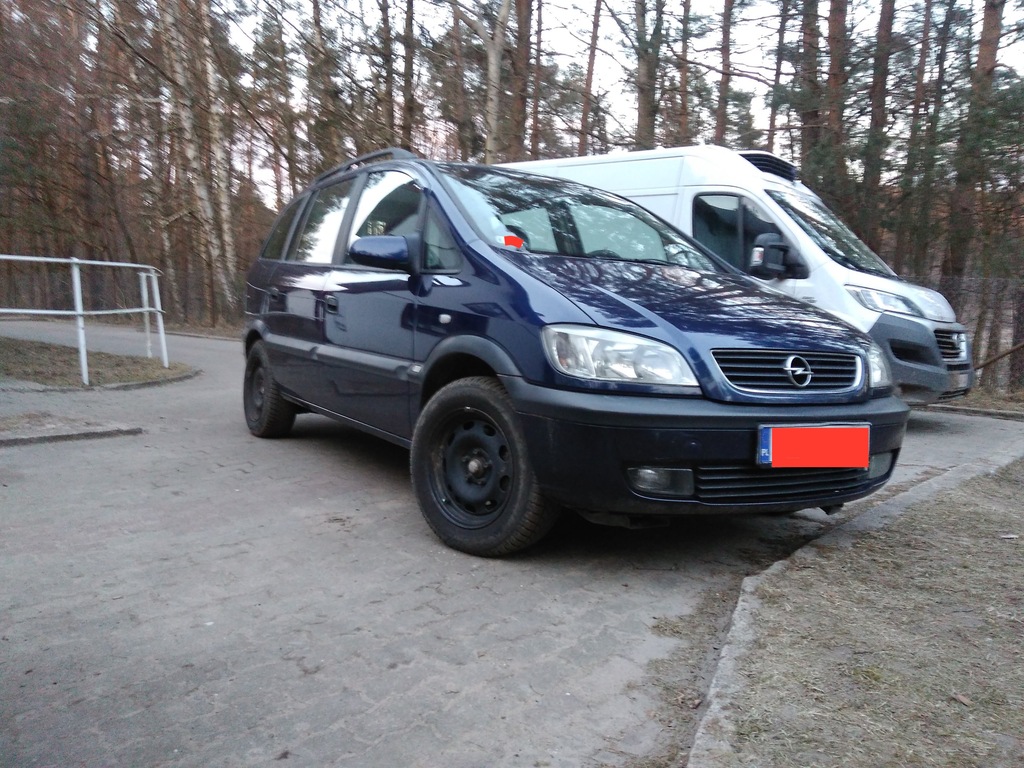Bez prawa rejestracji Zafira 1,8