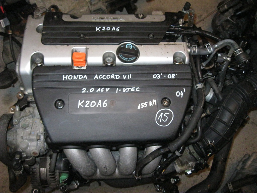Silnik K20A6 2.0 I-Vtec 16V Honda Accord Vii Kompl - 7097877946 - Oficjalne Archiwum Allegro