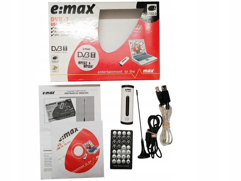 MODEM DVB-T USB E MAX USB TV - TS 301 DO KOMPUTER