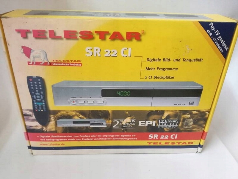 DEKODER SATELITARNY TELESTAR SR 22 CI