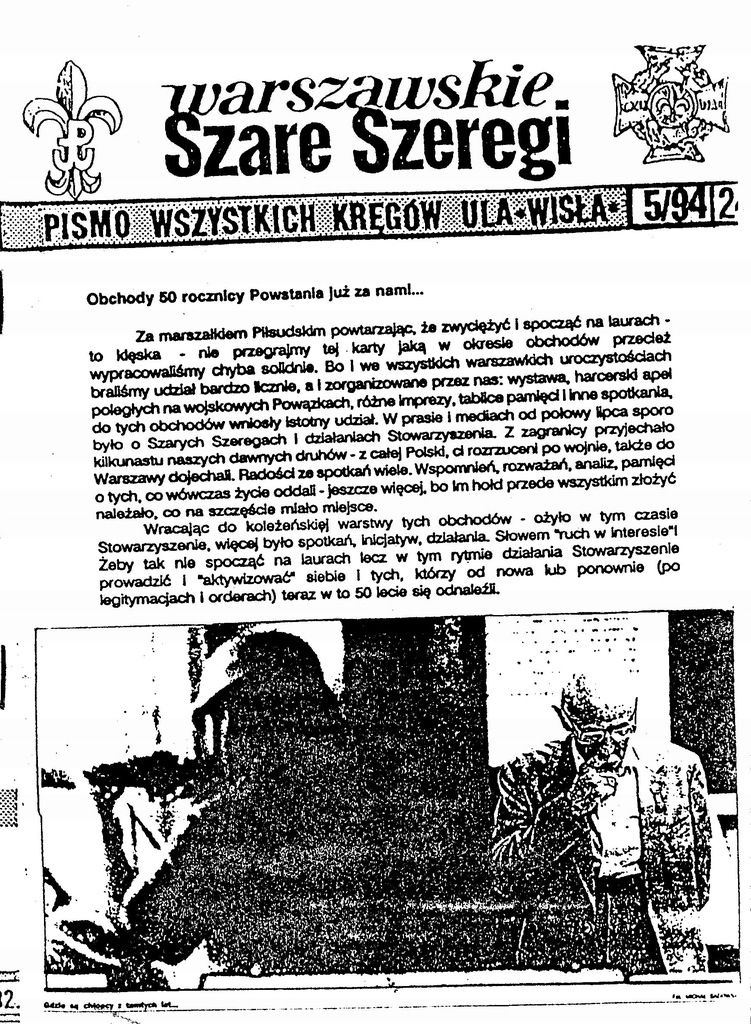 Warszawskie Szare Szeregi  pismo wszystkich ...