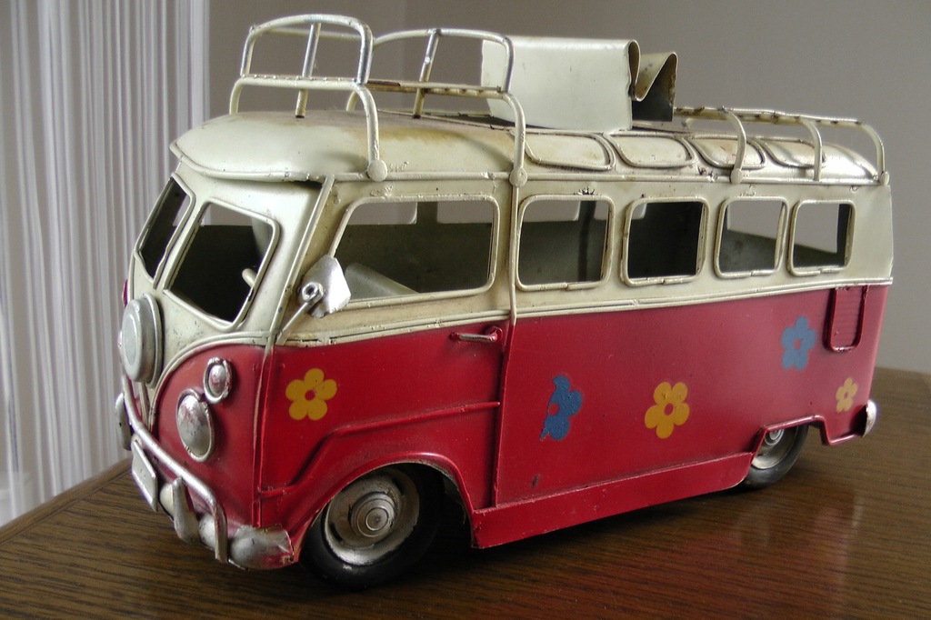 Duży VW T2 CAMPER METAL LATA 60!
