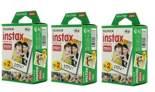 3 x Wklad Fuji Instax Mini 8/25/70/9 60 ZDJĘĆ !