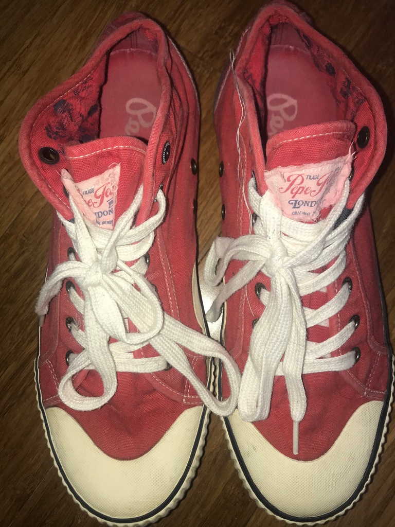 Trampki buty czerwone PEPE JEANS 45