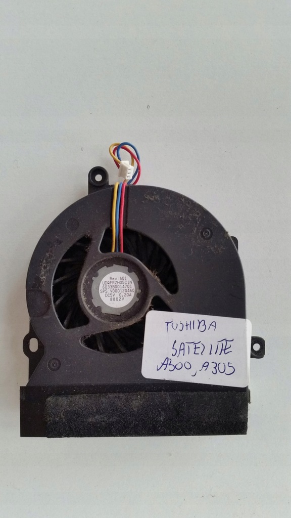 Toshiba A300 wentylator fan UDQFRZH05C1N 8802
