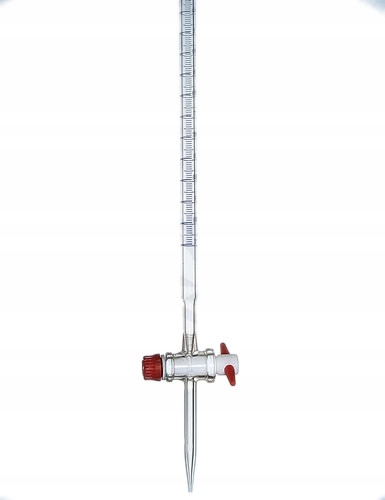 Biureta pr.kl A CERT 25 0,1 kl A kran PTFE GLAS