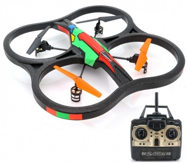 OGROMNY DRON STEROWANY 51x51cm INTRUDER X30+GRATIS