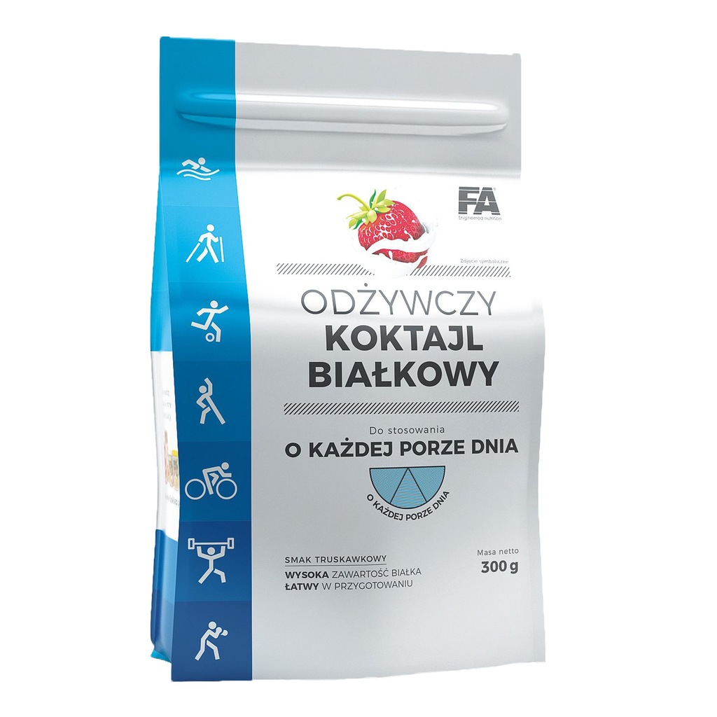 FA ODŻYWCZY KOKTAJL BIAŁKOWY 300g PROTEIN BIAŁKO