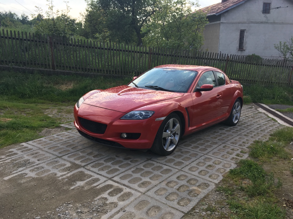 Mazda RX 8 Czerwona Perła Czerwona Skóra