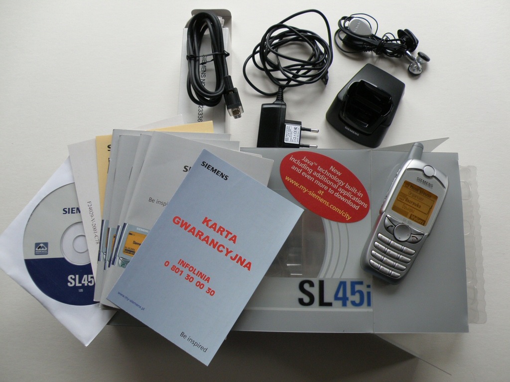 Unikat! Zabytkowy SIEMENS SL45i idealny, komplet !