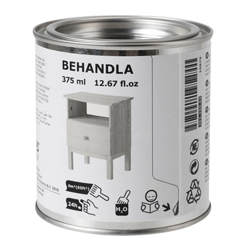 IKEA BEHANDLA - bejca do drewna szara 0,375 l