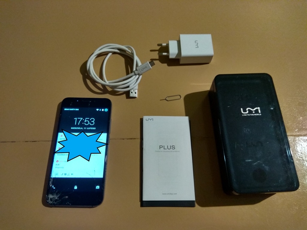 Telefon UMI Plus Uszkodzony 32GB 4GB ram Helio P10