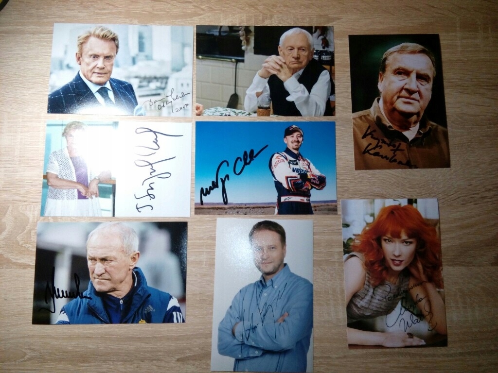 Autografy gwiazd, m.in Ś.P Witold Pyrkosz