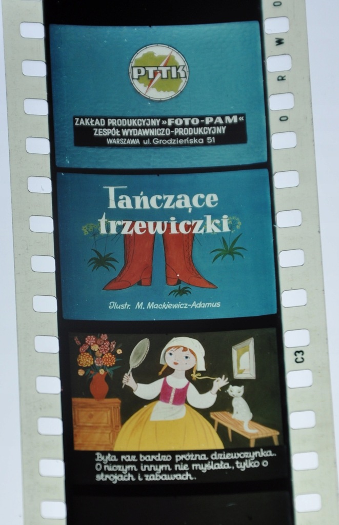 TAŃCZĄCE TRZEWIKI bajka rzutnik ANIA , PRL