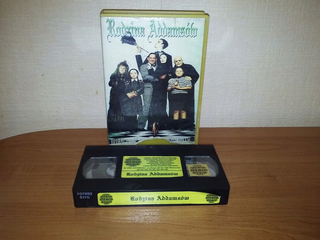 Rodzina Addamsów 1991 Asteroid Unikat VHS