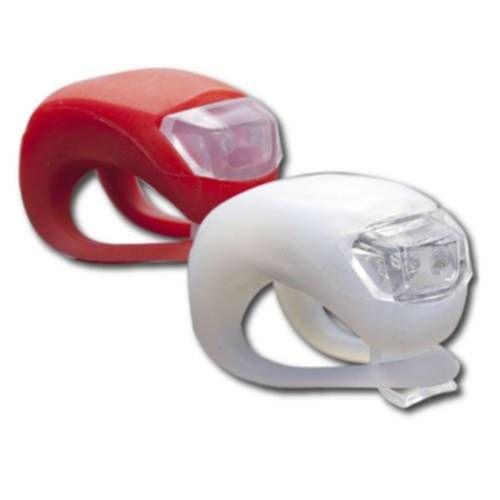 Światła rowerowe lampki LED białe i czerwony p/t