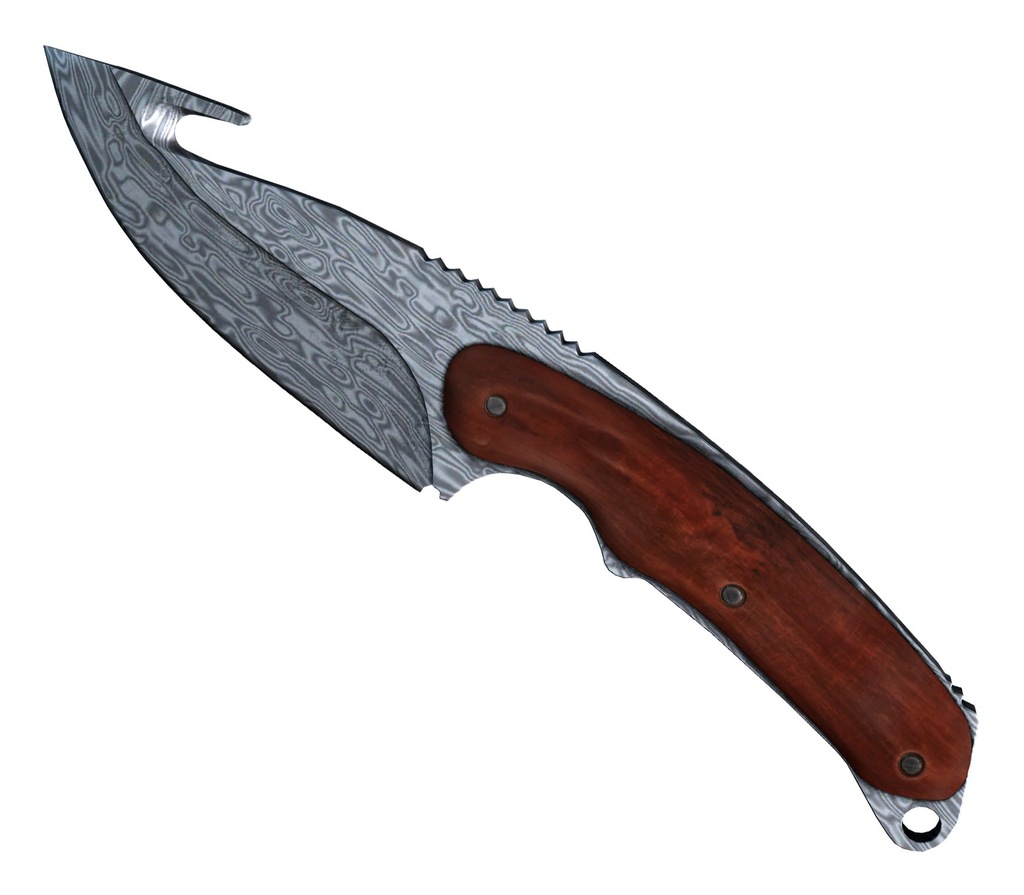 GUT KNIFE DAMASCUS STEEL FT 3/5 CS:GO NÓŻ KOSA