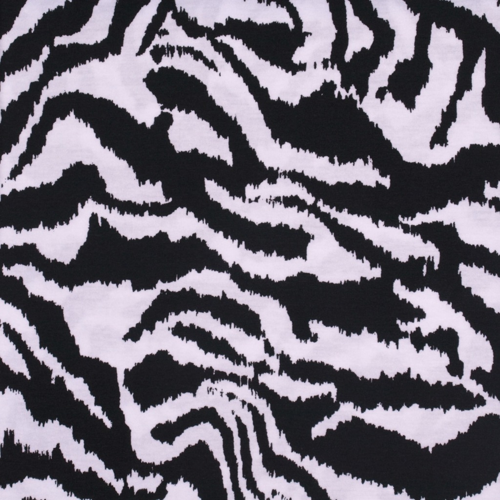Chustka apaszka bandamka 50x50 zebra czarno-biała