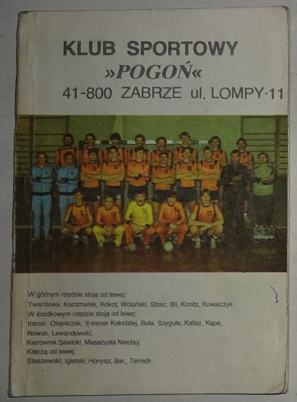 KLUB SPORTOWY POGOŃ ZABRZE PROGRAM PIŁKA RĘCZNA
