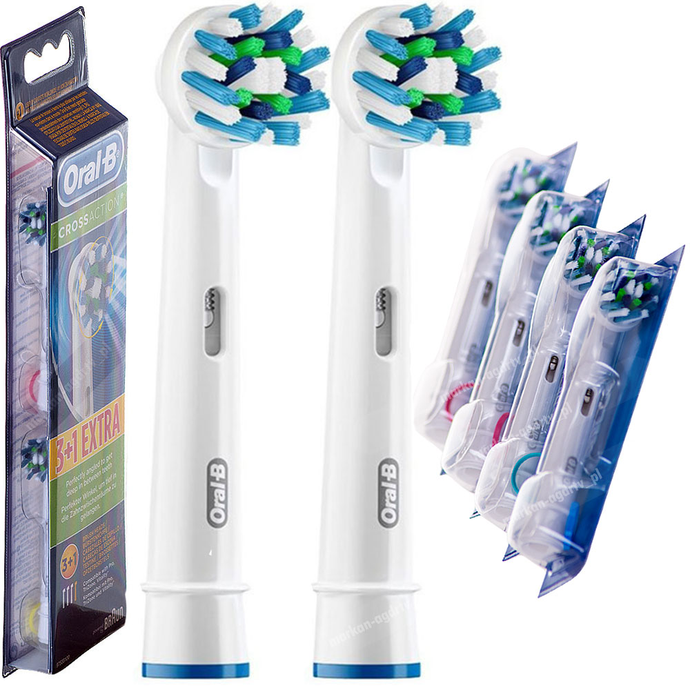 KOŃCÓWKI DO SZCZOTECZKI BRAUN ORAL-B CROSSACTION 2 - 6728036105 ...