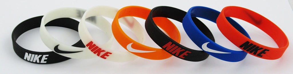 NIKE Bransoletka silikonowa ŚWIECI 7 modeli opaska
