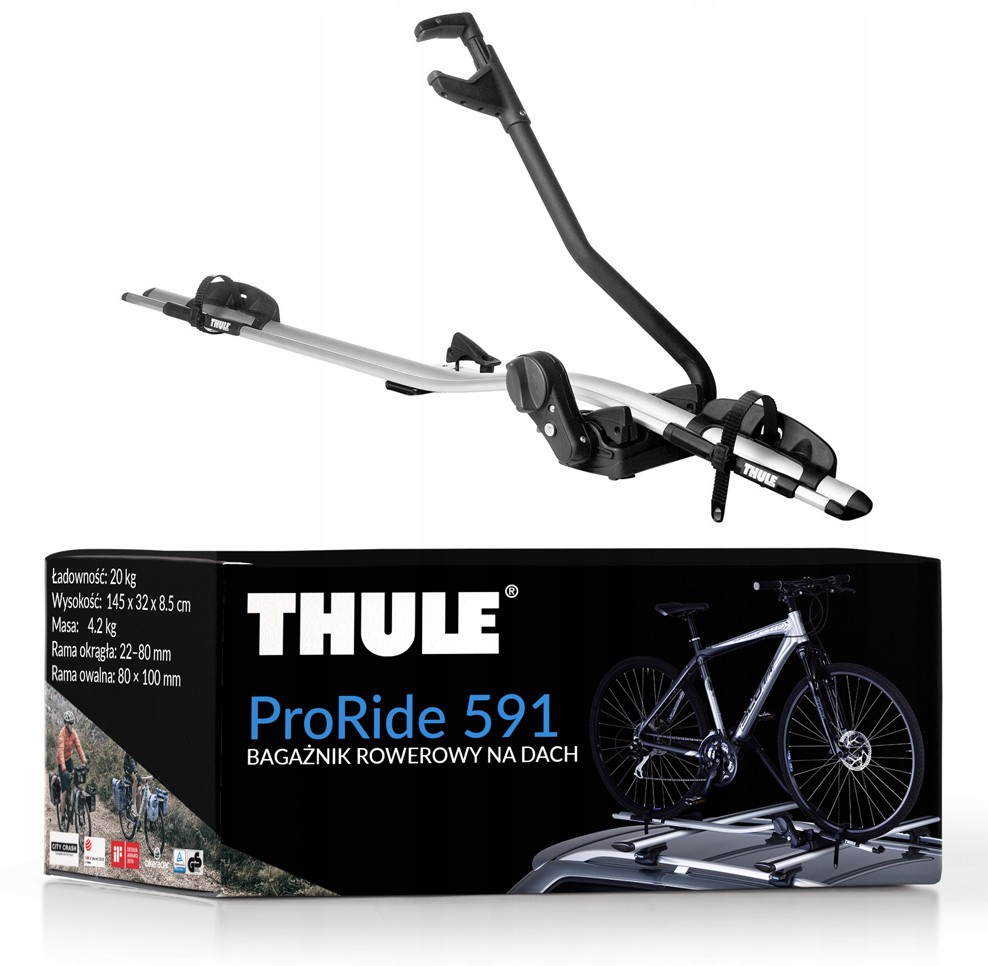 Thule Proride 591 Bagaznik Rowerowy Uchwyt Dach 7256748901 Oficjalne Archiwum Allegro