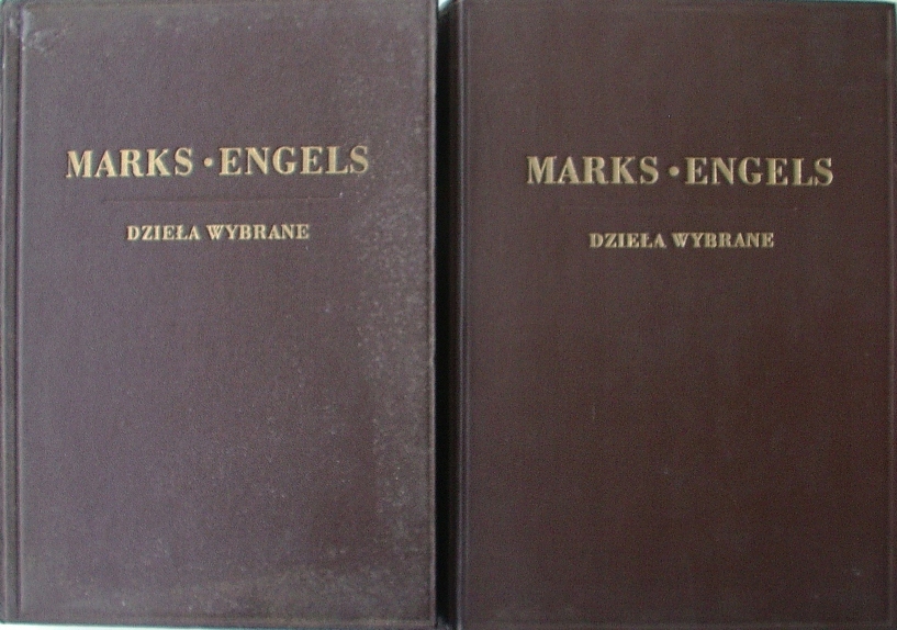 DZIEŁA WYBRANE Marks Engels 1949 KOMPLET 1-2 I-II