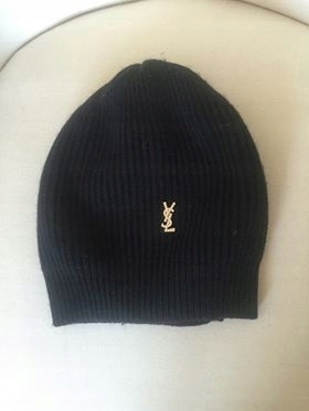 Czapka czarna YSL S/M