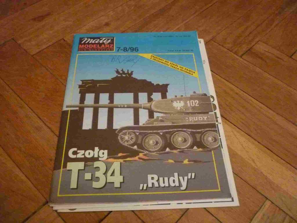 MM 7-8/96 czołg T-34 - dwa zbrakowane
