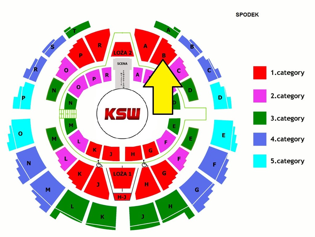BILET-Y GALA KSW 41 HALA SPODEK -KATOWICE 23.12.17