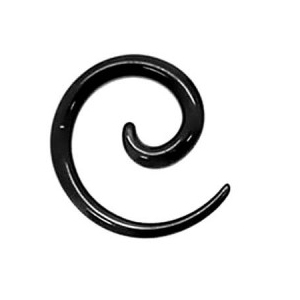 Spirala 2mm akryl czarny rozpychacz expander