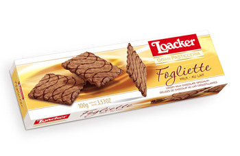 LOACKER FOGLIETTE wafelki w mlecznej czekoladzie