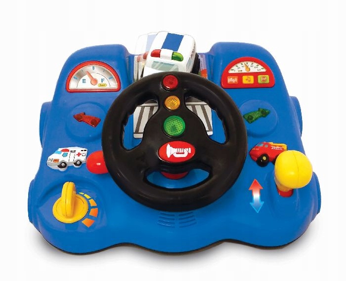 INTERAKTYWNA KIEROWNICA DLA DZIECI SYMULATOR JAZDY - 7214577663