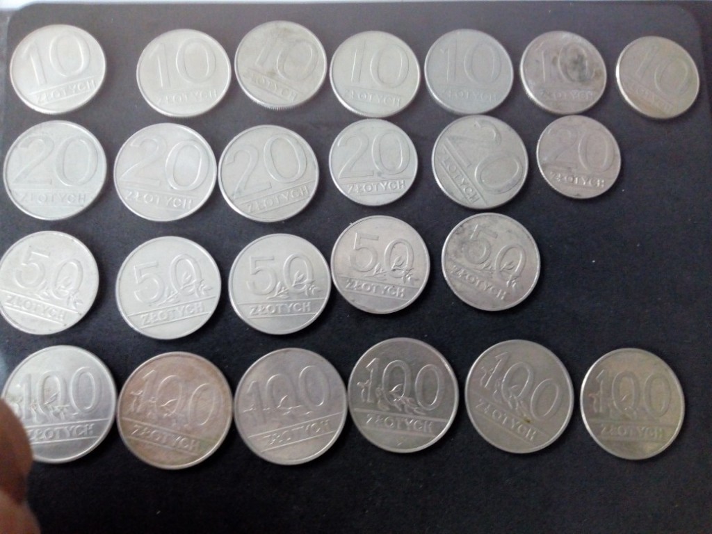 zestaw monet 1990