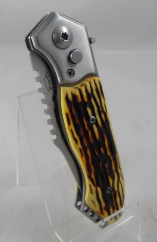 NÓŻ SPRĘŻYNOWY, SKŁADANY STAINLESS + ETUI
