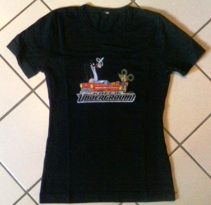 KRECIK Underground koszulka Tshirt czarna 36 S