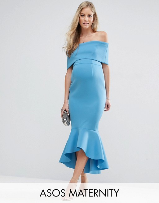 ASOS SUKIENKA CIĄŻOWA ODKRYTE RAMIONA 42/XL K2/11