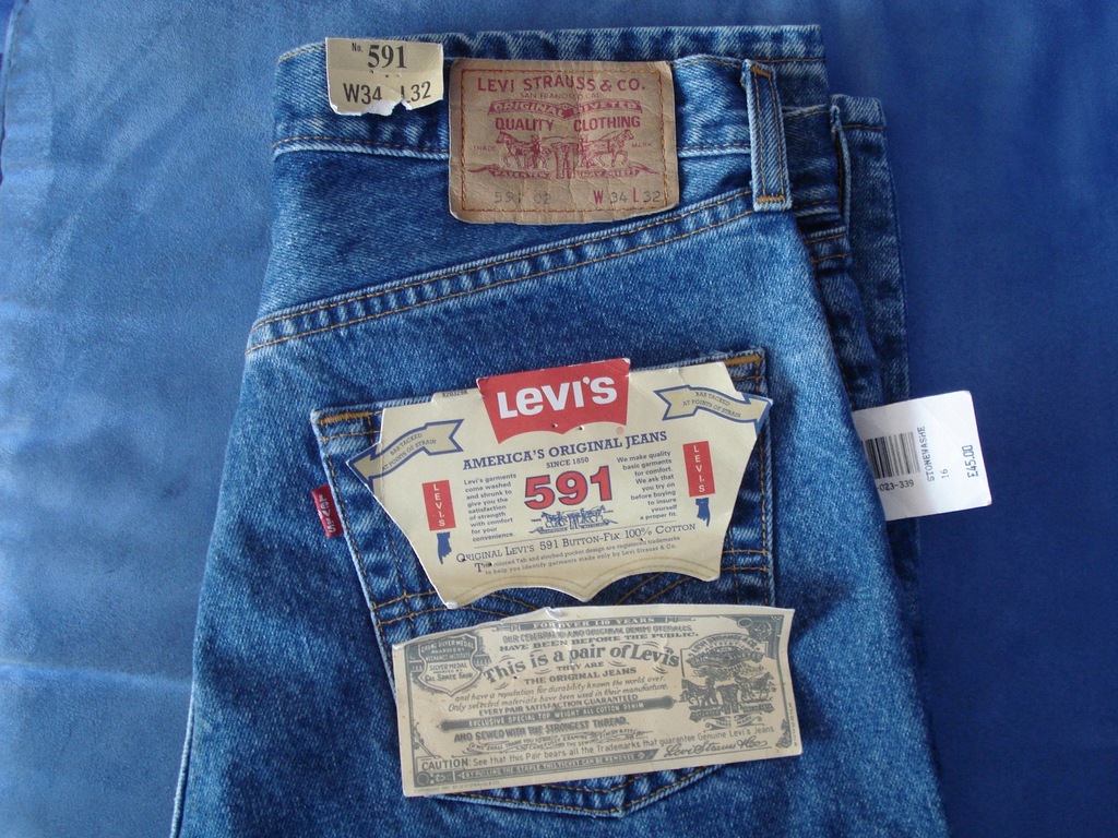 LEVIS 591 real 30 32 na metce 34 32 NOWE OKAZJA 7717732101